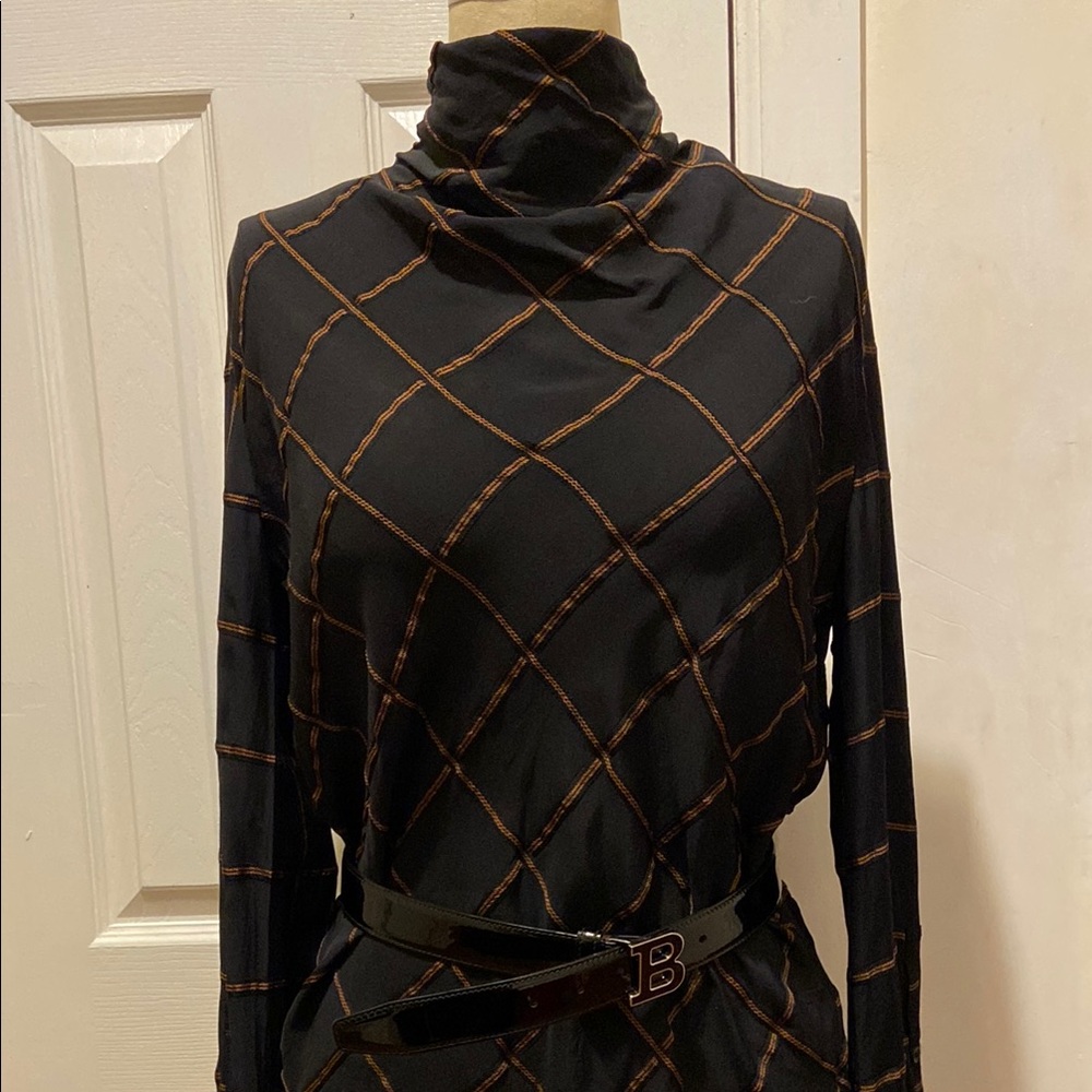& OTHER STORIES Black and Brown Turtleneck blouse